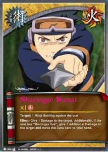 Sharingan Kunai J-606 Naruto trading card