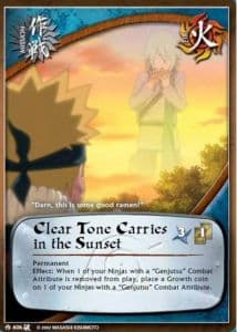Clear Tone Carries in the Sunset M-571 Naruto trading card