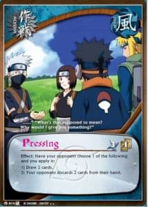 Pressing M-579 Naruto trading card