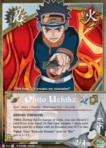 Obito Uchiha N-711 Naruto trading card