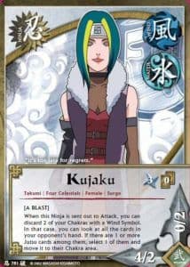 Kujaku N-781 Naruto trading card