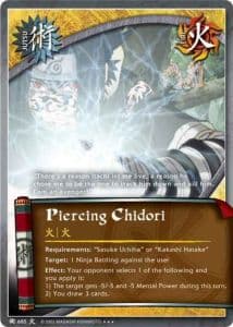 Piercing Chidori J-687 Naruto trading card