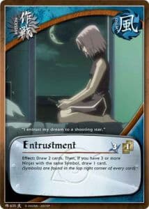 Entrustment M-599 Naruto trading card