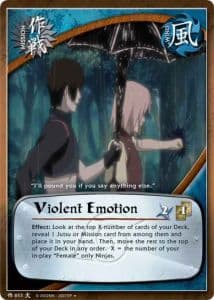 Violent Emotion M-617 Naruto trading card