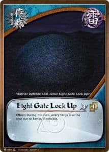 Eight Gate Lock Up M-628 Naruto trading card