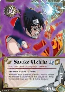 Sasuke Uchiha N-877 Naruto trading card