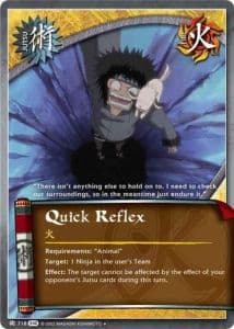 Quick Reflex J-712 Naruto trading card