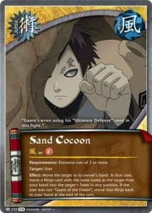 Sand Cocoon J-731 Naruto trading card