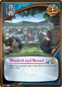 Student and Sensei M-632 Naruto trading card