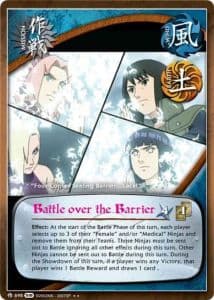 Battle over the Barrier M-657 Naruto trading card