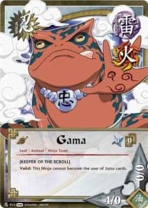 Gama N-909 Naruto trading card
