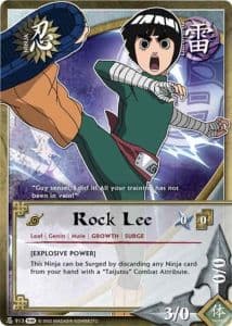 Rock Lee N-910 Naruto trading card