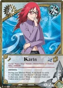 Karin N-922 Naruto trading card