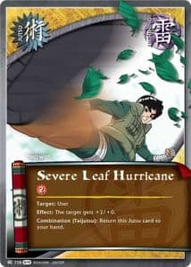 Severe Leaf Hurricane J-752 Naruto trading card