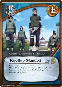 Rooftop Standoff M-661 Naruto trading card