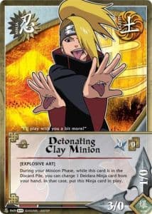 Detonating Clay Minion N-953 Naruto trading card