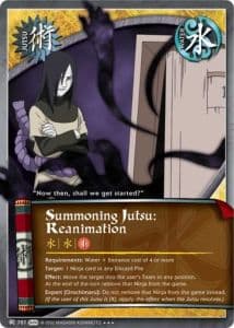 Summoning Jutsu: Reanimation J-781 Naruto trading card