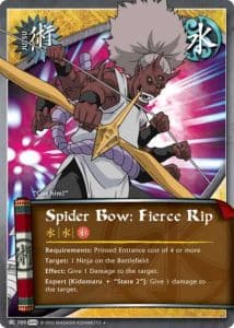 Spider Bow: Fierce Rip J-783 Naruto trading card