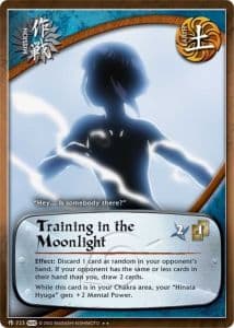 Training in the Moonlight M-682 Naruto trading card