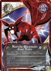 Naruto Uzumaki (Four Tails) N-1029 Naruto trading card