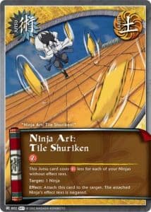 Ninja Art: Tile Shuriken J-796 Naruto trading card