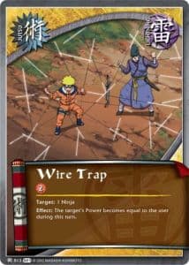 Wire Trap J-807 Naruto trading card