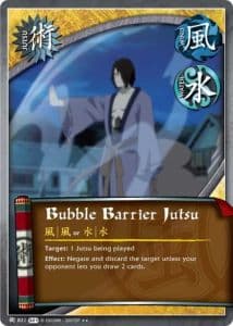Bubble Barrier Jutsu J-815 Naruto trading card