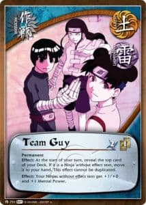 Team Guy M-710 Naruto trading card