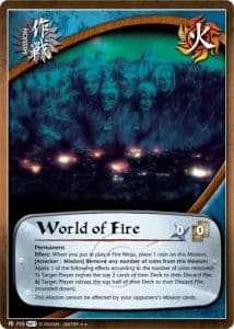 World of Fire M-714 Naruto trading card