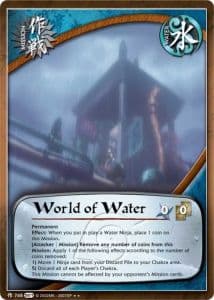 World of Water M-727 Naruto trading card