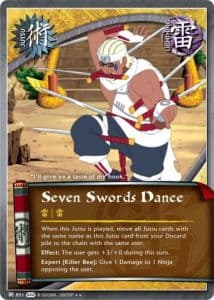 Seven Swords Dance J-833 Naruto trading card