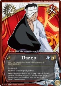 Danzo N-1156 Naruto trading card