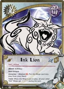 Ink Lion N-1163 Naruto trading card