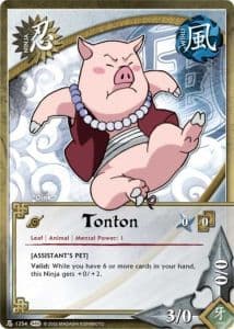 Tonton N-1185 Naruto trading card