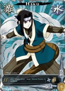 Haku N-1196 Naruto trading card