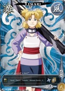 Temari N-1197 Naruto trading card