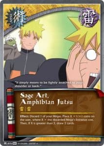 Sage Art, Amphibian Jutsu J-857 Naruto trading card