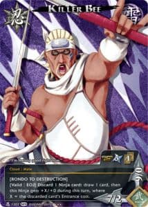 Killer Bee N-1234 Naruto trading card