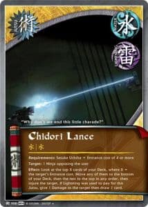 Chidori Lance J-885 Naruto trading card