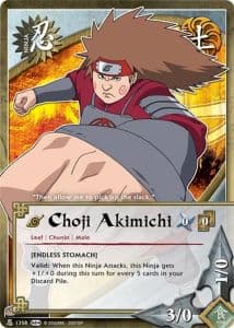 Choji Akimichi N-1266 Naruto trading card