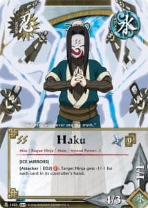 Haku N-1311 Naruto trading card
