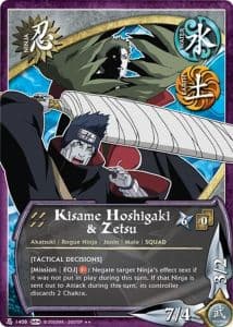 Kisame Hoshigaki & Zetsu N-1316 Naruto trading card