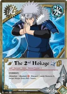 The 2nd Hokage N-1317 Naruto trading card