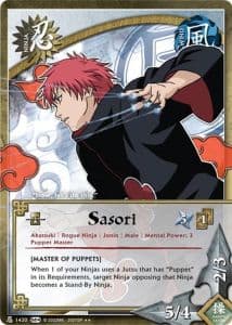 Sasori N-1328 Naruto trading card