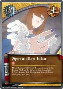 Sporulation Jutsu J-898 Naruto trading card