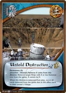 Untold Destruction M-828 Naruto trading card