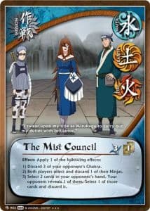 The Mist Council M-842 Naruto trading card