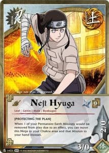 Neji Hyuga N-1331 Naruto trading card