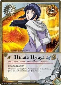 Hinata Hyuga N-1337 Naruto trading card