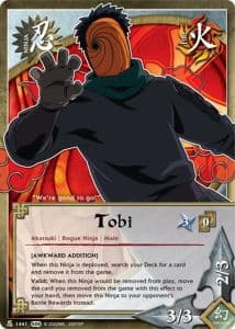 Tobi N-1349 Naruto trading card